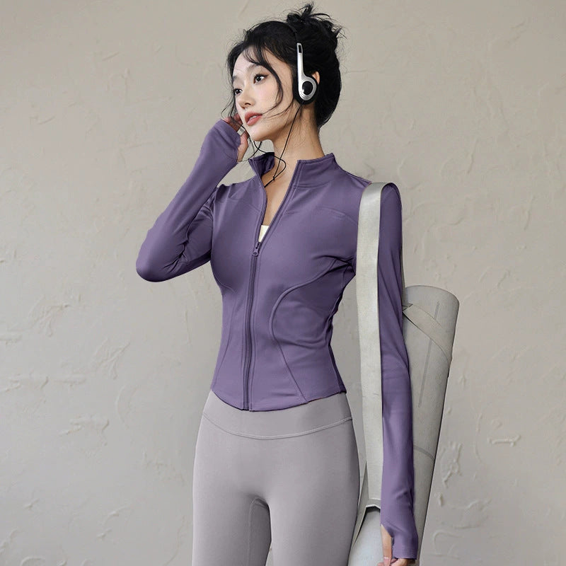 Grgr Sun Protection Quick-Dry Slim Fit Breathable High Elastic Yoga Wear