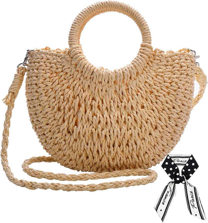 Straw Shoulder Bag For Women Woven Purse Beach Envelope Clutch Straws Wallet