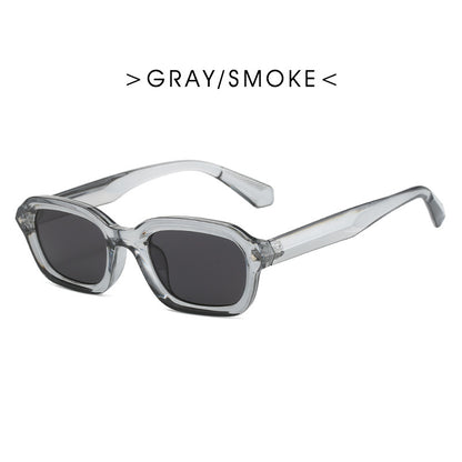 Retro high-end narrow frame square sunglasses