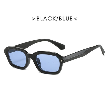 Retro high-end narrow frame square sunglasses