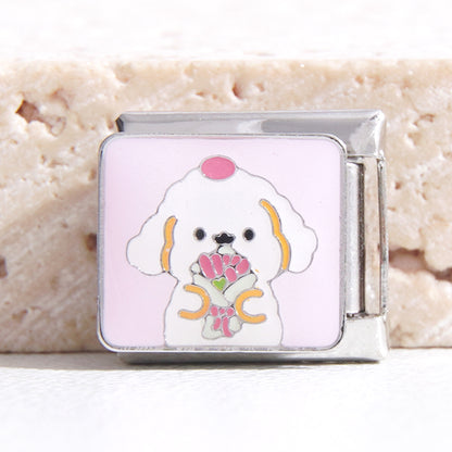 DIY Italian Modular Stitching Cartoon Stitching Bracelet