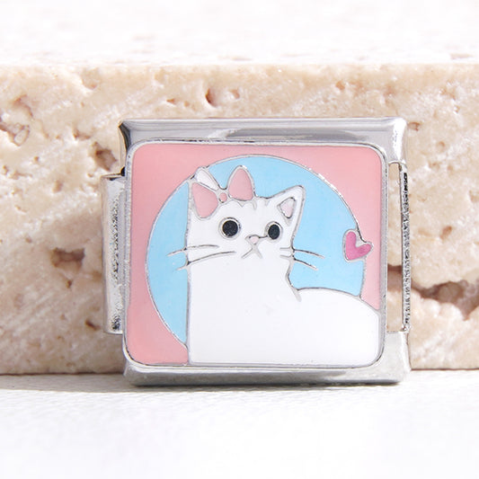 DIY Italian Modular Stitching Cartoon Stitching Bracelet