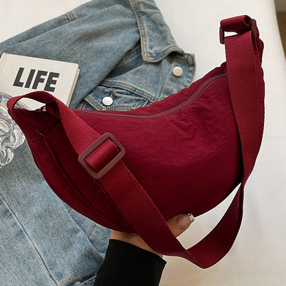 Large Capacity Casual Unisex Nylon Shoulder Bag