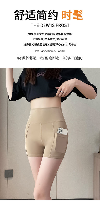 New Pocket Three-Quarter Thin Yoga Pants