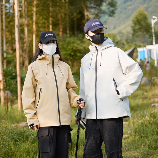 3-in-1 Waterproof Windproof Jacket Fleece Lined Outdoor Couple Hiking Jacket