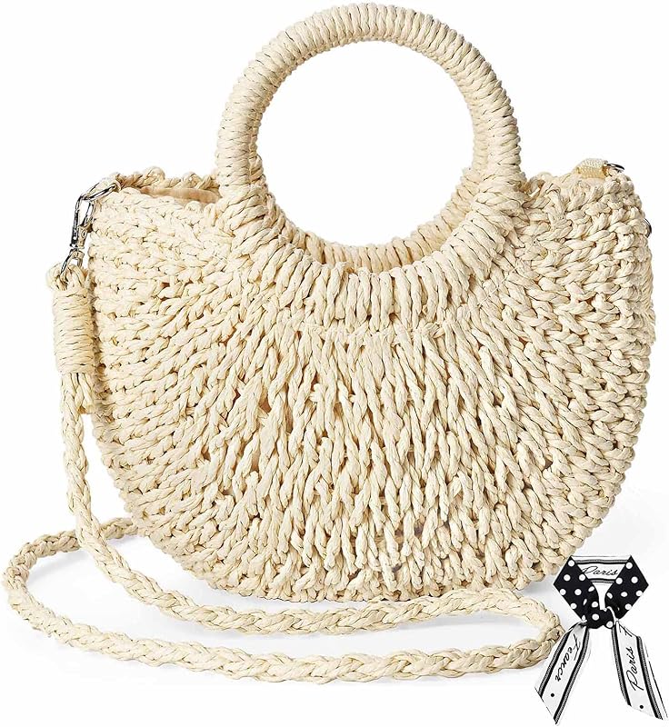 Straw Shoulder Bag For Women Woven Purse Beach Envelope Clutch Straws Wallet