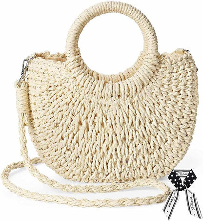 Straw Shoulder Bag For Women Woven Purse Beach Envelope Clutch Straws Wallet
