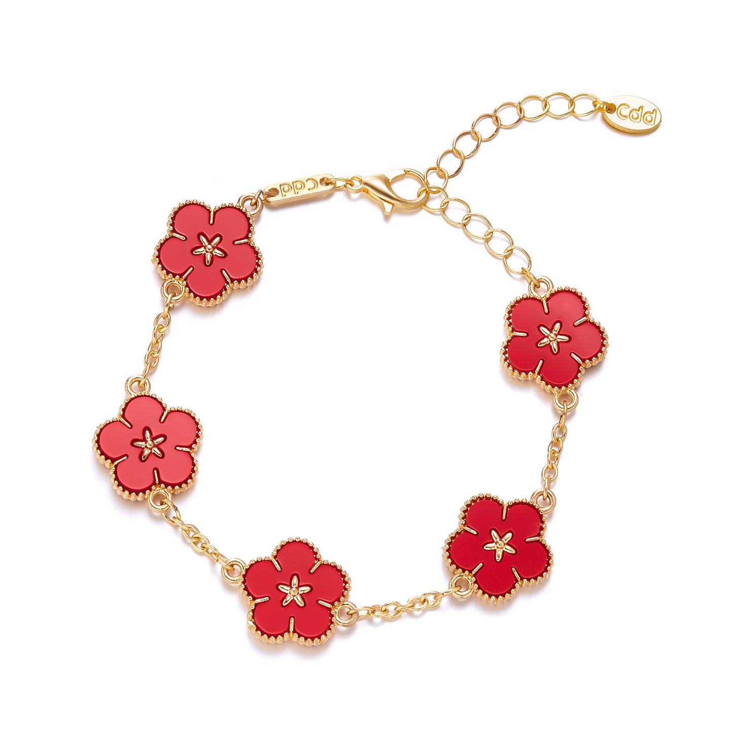 Double-sided Five Small Flower Bracelet
