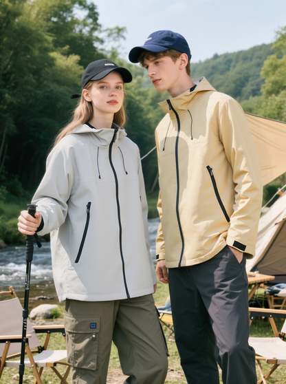 3-in-1 Waterproof Windproof Jacket Fleece Lined Outdoor Couple Hiking Jacket