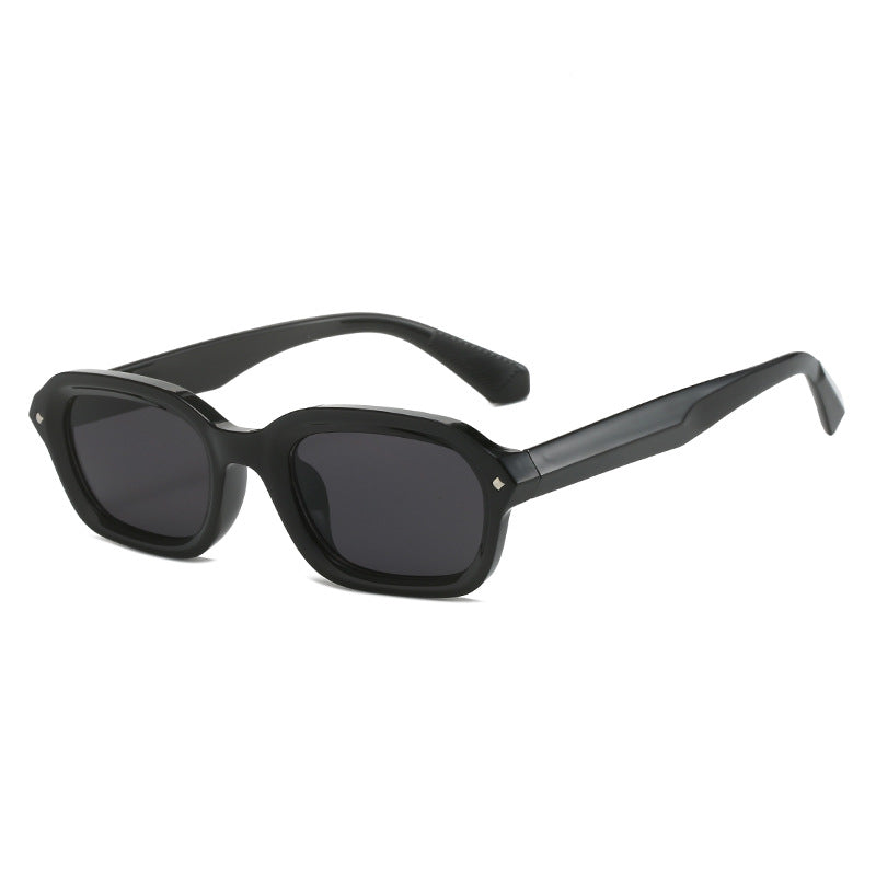 Retro high-end narrow frame square sunglasses