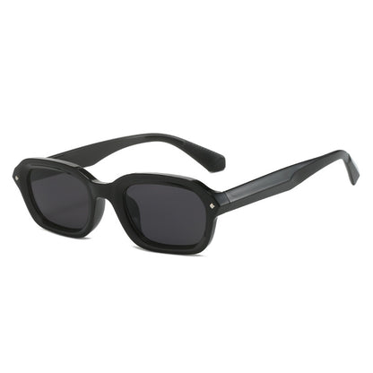 Retro high-end narrow frame square sunglasses