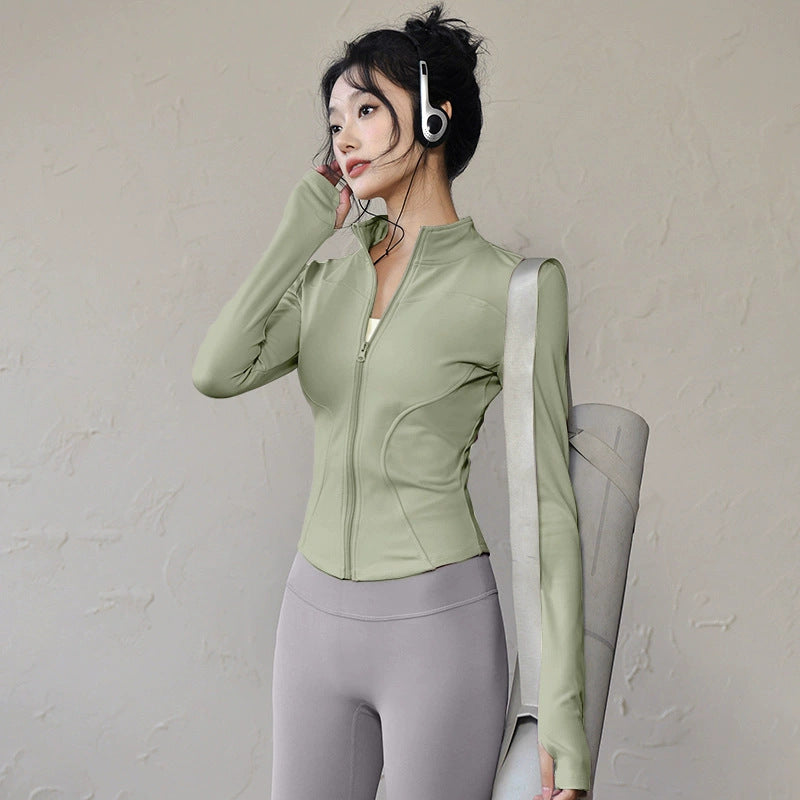Grgr Sun Protection Quick-Dry Slim Fit Breathable High Elastic Yoga Wear