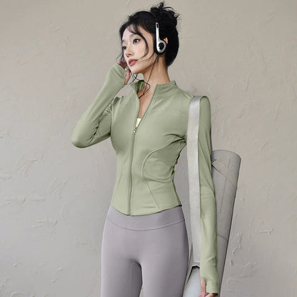 Grgr Sun Protection Quick-Dry Slim Fit Breathable High Elastic Yoga Wear