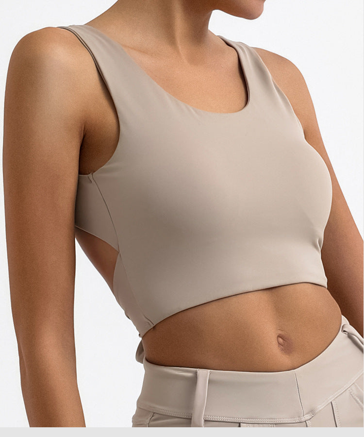 High Elasticity Quick-Dry Padded Bare-Feel Yoga Camisole