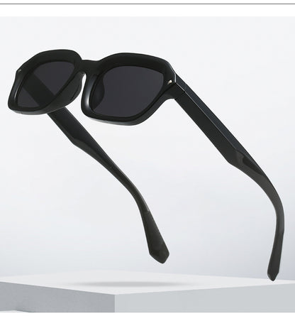 Retro high-end narrow frame square sunglasses