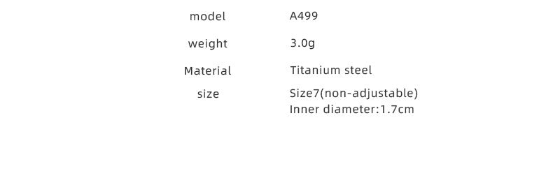 Titanium Steel Electroplated Gold Heart-shaped Spliced Open Ring